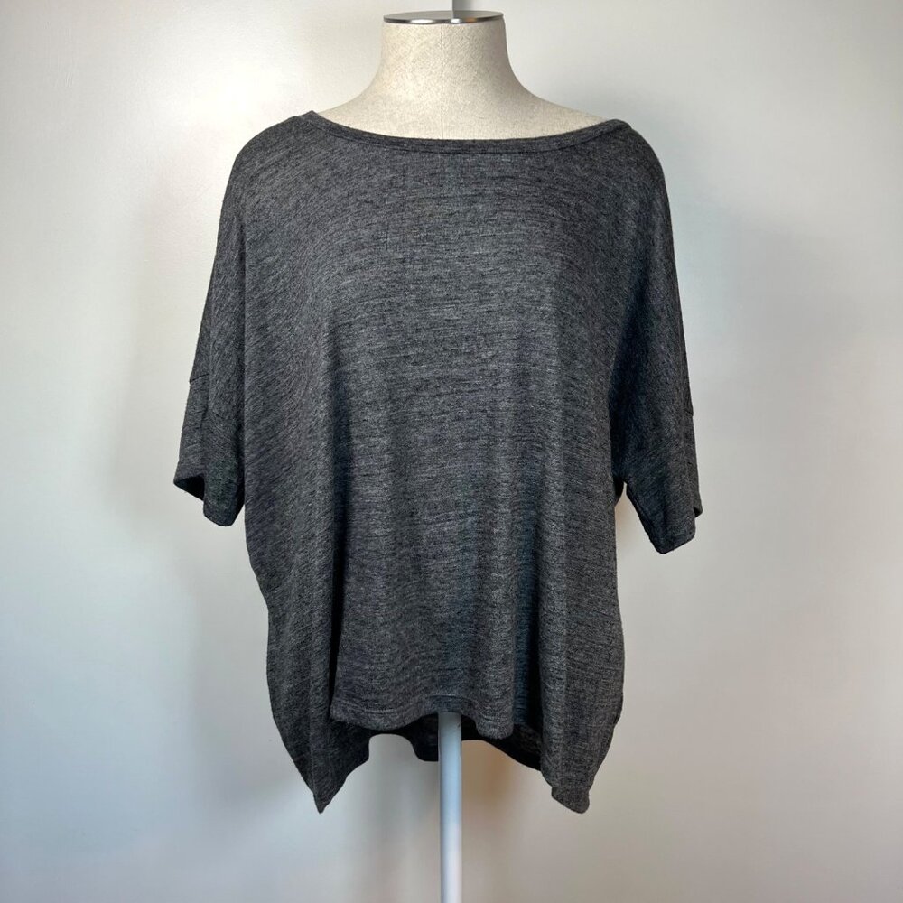 OLD NAVY Charcoal Grey Dolman Boxy Top Size Medium